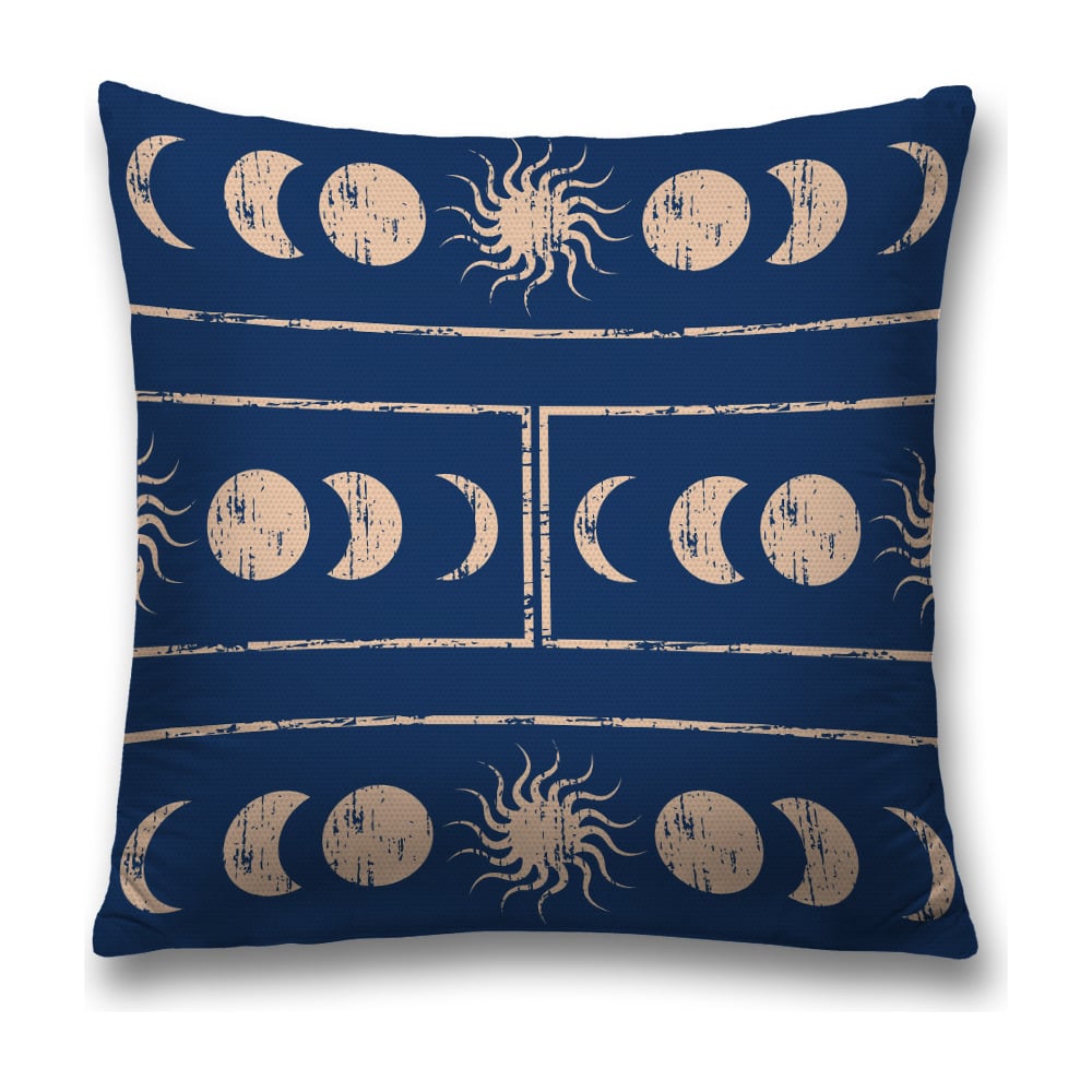 Изображение товара Декоративная наволочка JoyArty sl_18917 45х45 см темно-синяя и бежевый