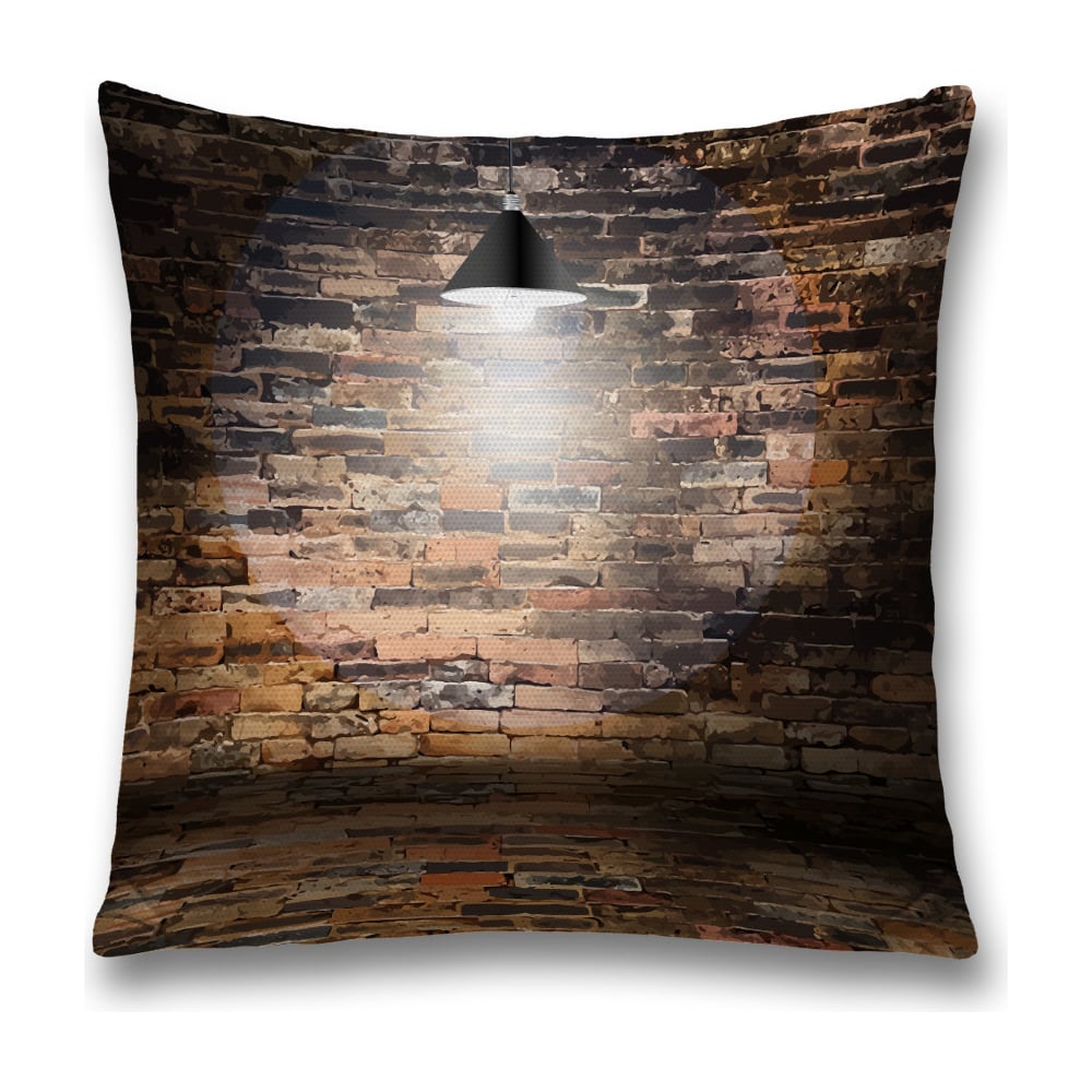 Изображение товара Декоративная наволочка JoyArty 45x45 см полиэстер коричневая и серая