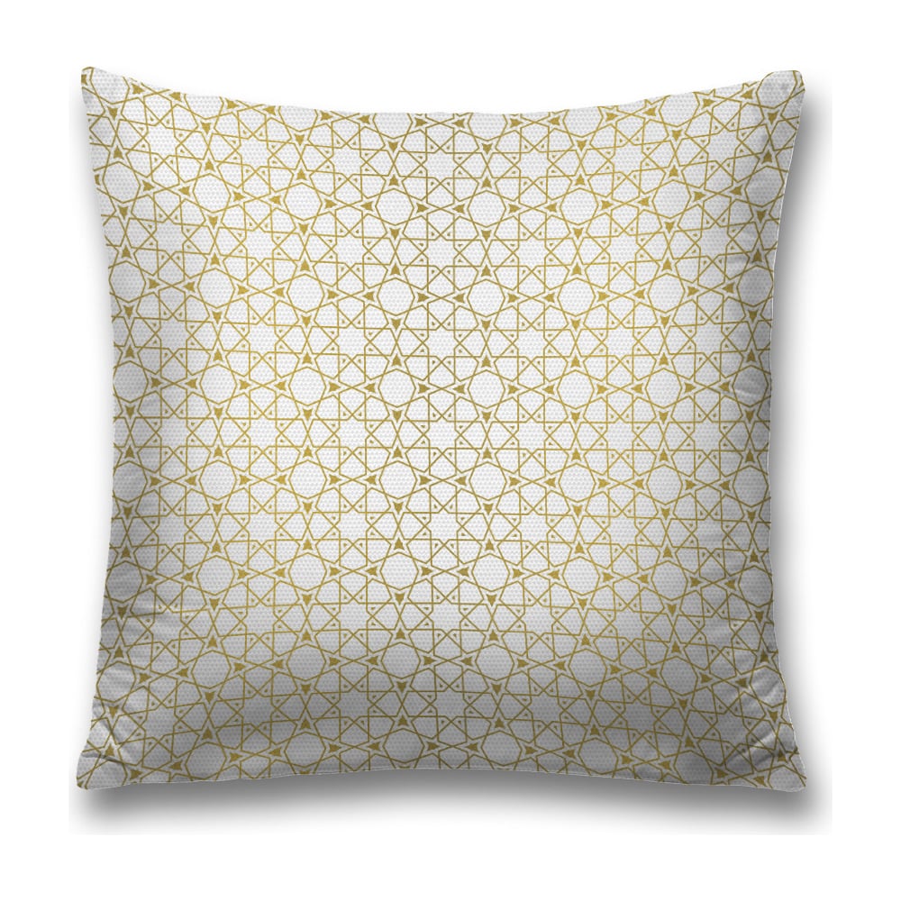 Изображение товара Декоративная наволочка JoyArty 45х45 см полиэстер молния золото белый