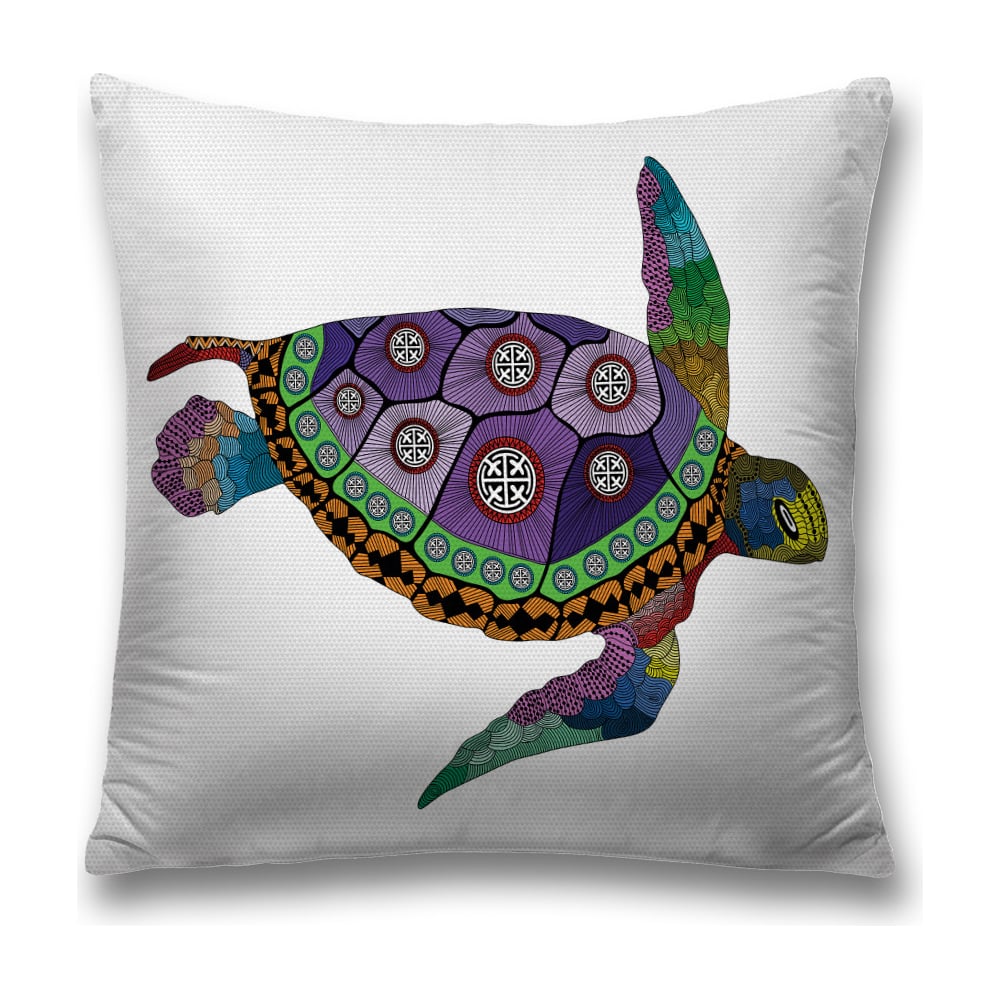 Изображение товара Декоративная наволочка JoyArty 45х45 см салатовая и коричневая полиэстер