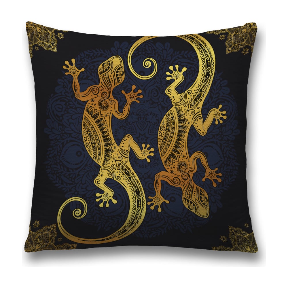 Изображение товара Декоративная наволочка JoyArty sl_33859 черная, желтая, светло-коричневая