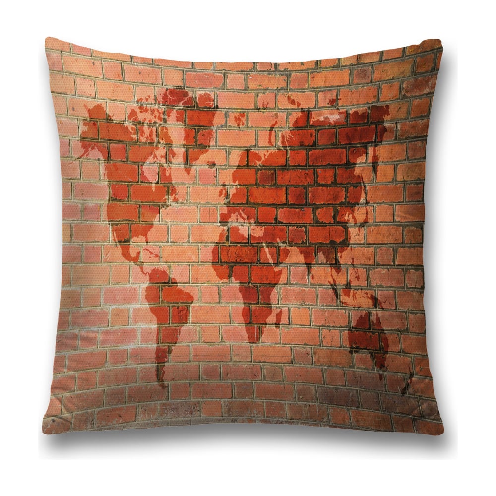 Изображение товара Декоративная наволочка JoyArty sl_21247 45х45 см бордовая оранжевая с молнией