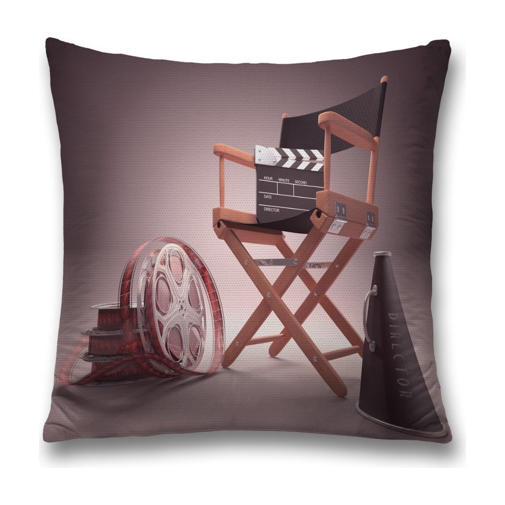 Изображение товара Декоративная наволочка JoyArty sl_4613 45х45 см полиэстер коричневая с серым