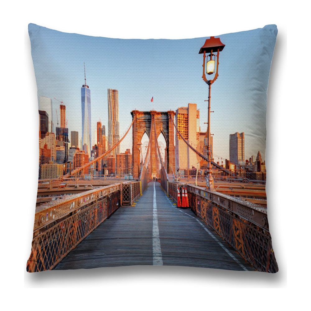 Изображение товара Декоративная наволочка JoyArty sl_53138 коричневая и серой расцветки