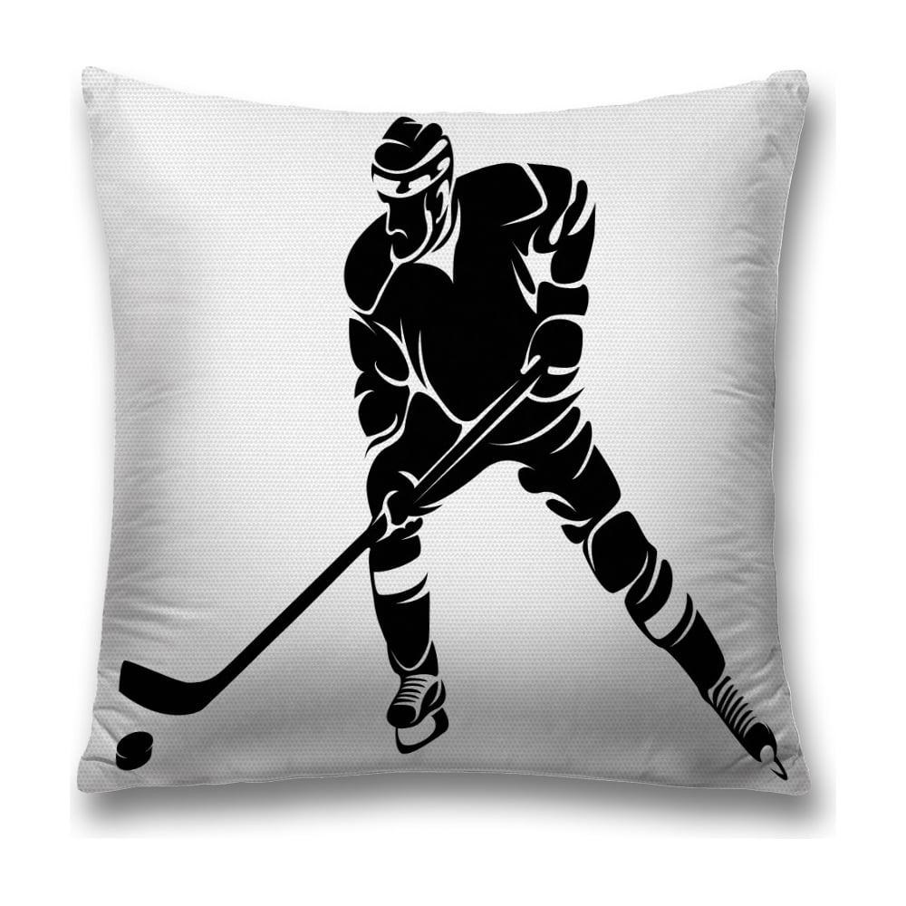 Изображение товара Декоративная наволочка JoyArty 45х45 см серый, черный, белый