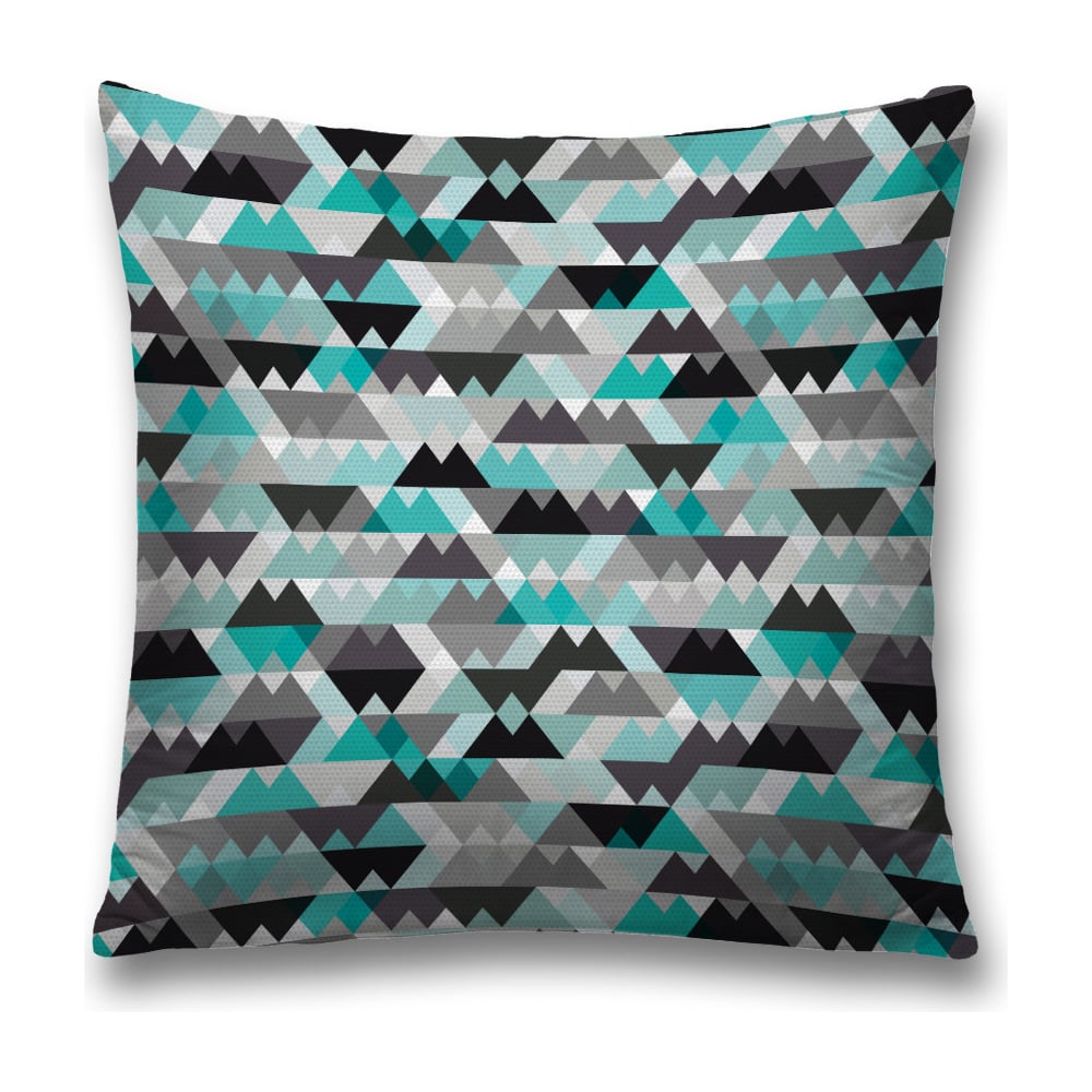 Изображение товара Декоративная наволочка JoyArty 45x45 см полиэстер светло-зеленый и серый