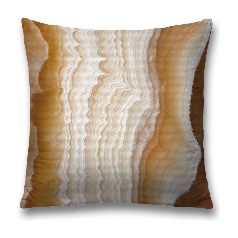 Изображение товара Декоративная наволочка JoyArty 45х45 см желтая и коричневая полиэстер