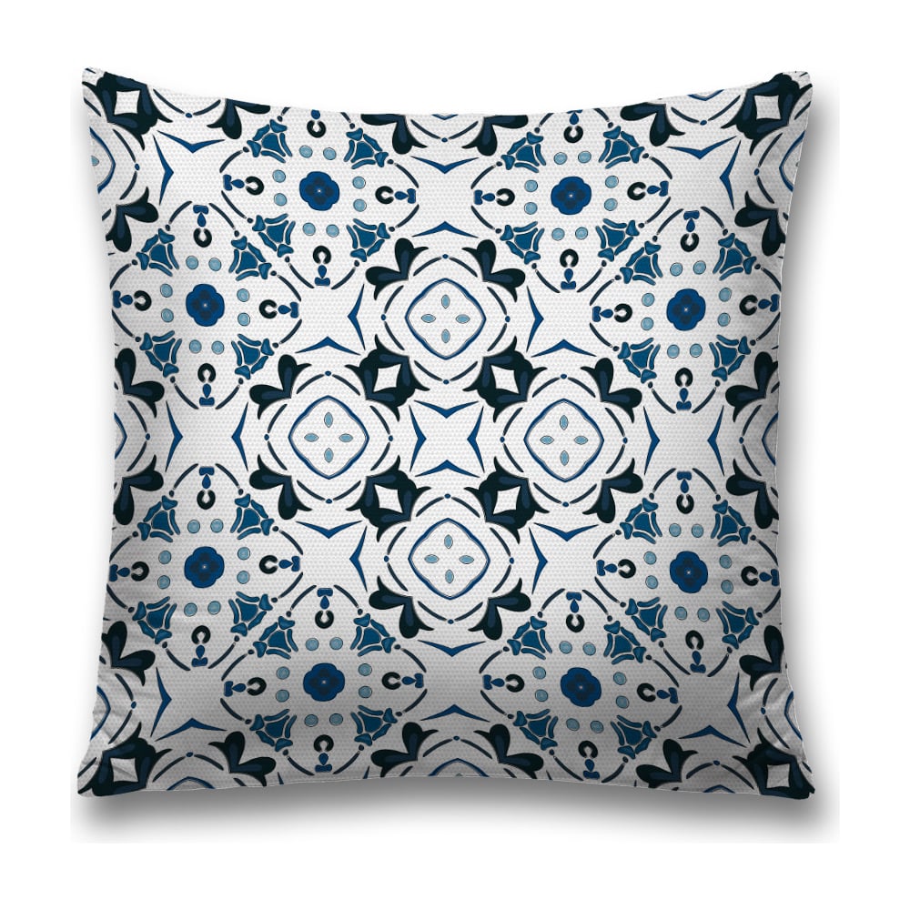 Изображение товара Декоративная наволочка JoyArty sl_19978 цвет черный, бирюзовый, белый