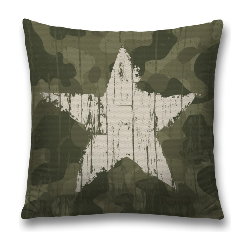 Изображение товара Декоративная наволочка JoyArty 45x45 см, полиэстер, зеленый и коричневый