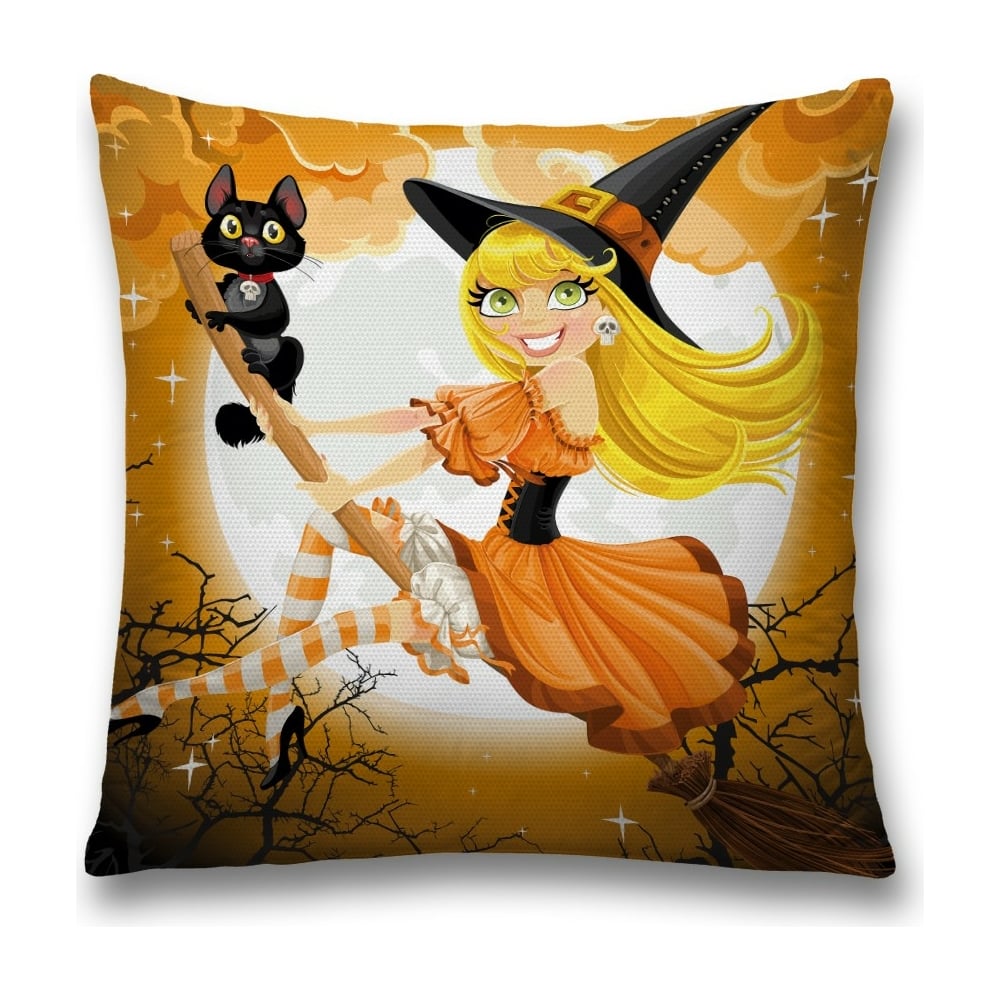 Изображение товара Декоративная наволочка JoyArty sl_18813 оранжевая, желтая, черная, 45х45 см