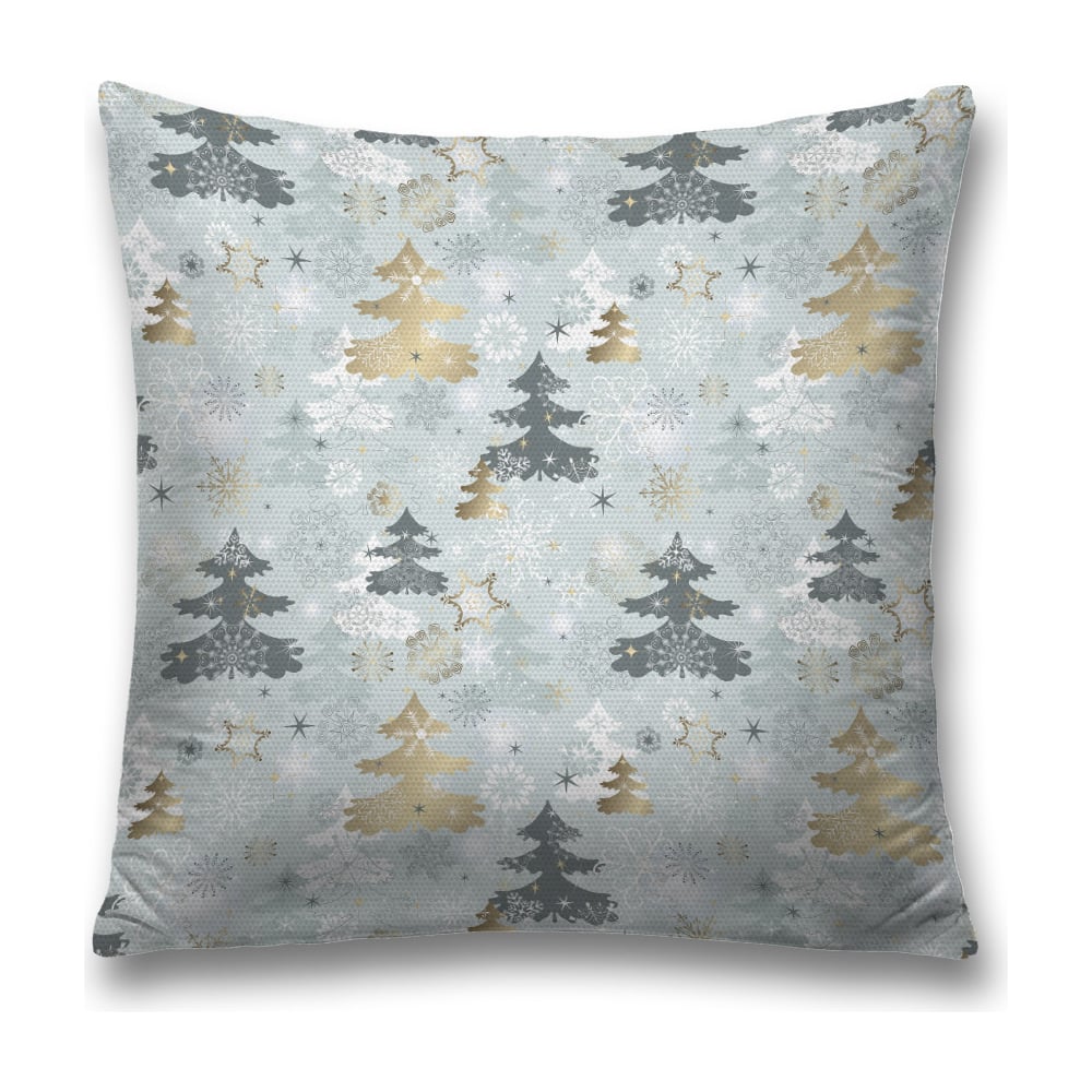 Изображение товара Декоративная наволочка JoyArty 45х45 см с молнией серый и желтый