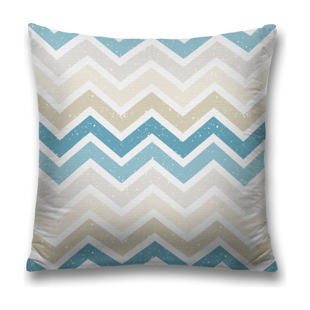 Изображение товара Декоративная наволочка JoyArty sl_33781 45х45 см бирюзовая и серые цвета