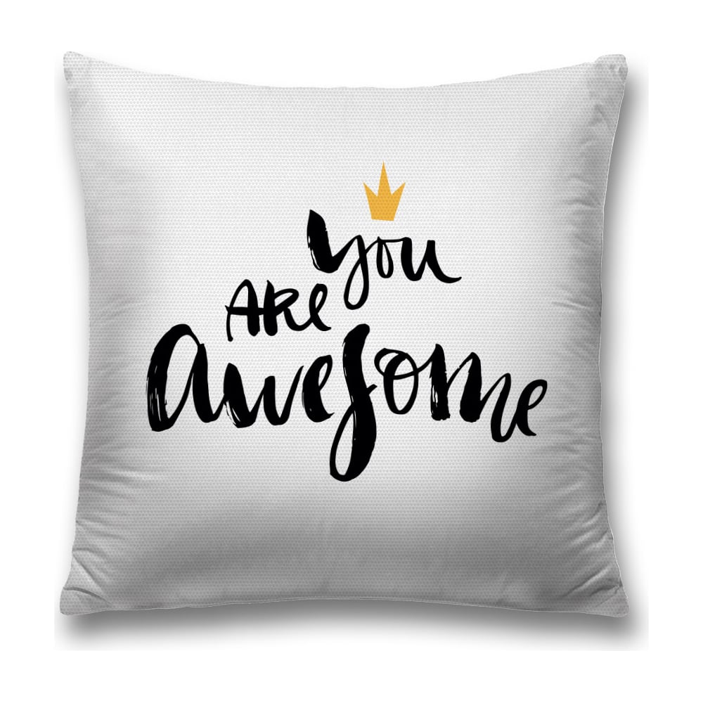 Изображение товара Декоративная наволочка JoyArty сл_21091 45х45 см полиэстер желтый черный