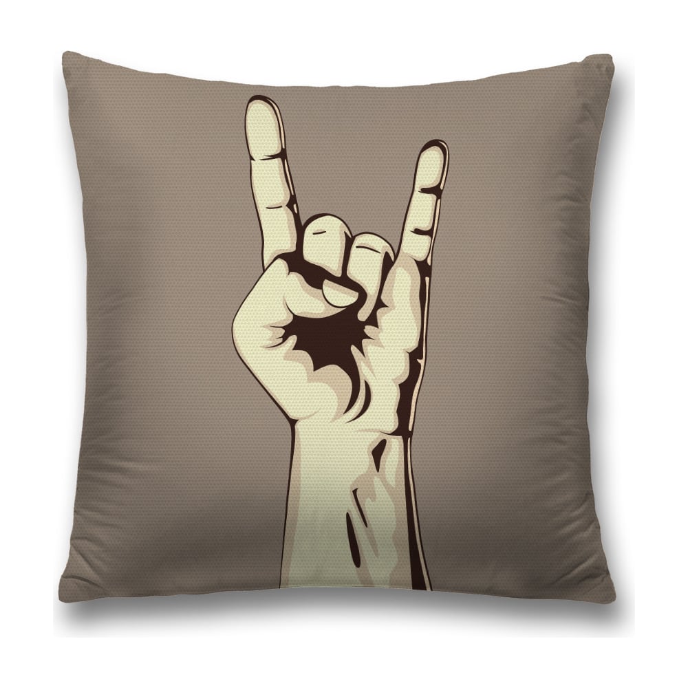 Изображение товара Декоративная наволочка JoyArty sl_51695, коричневая и бежевая 45х45 см