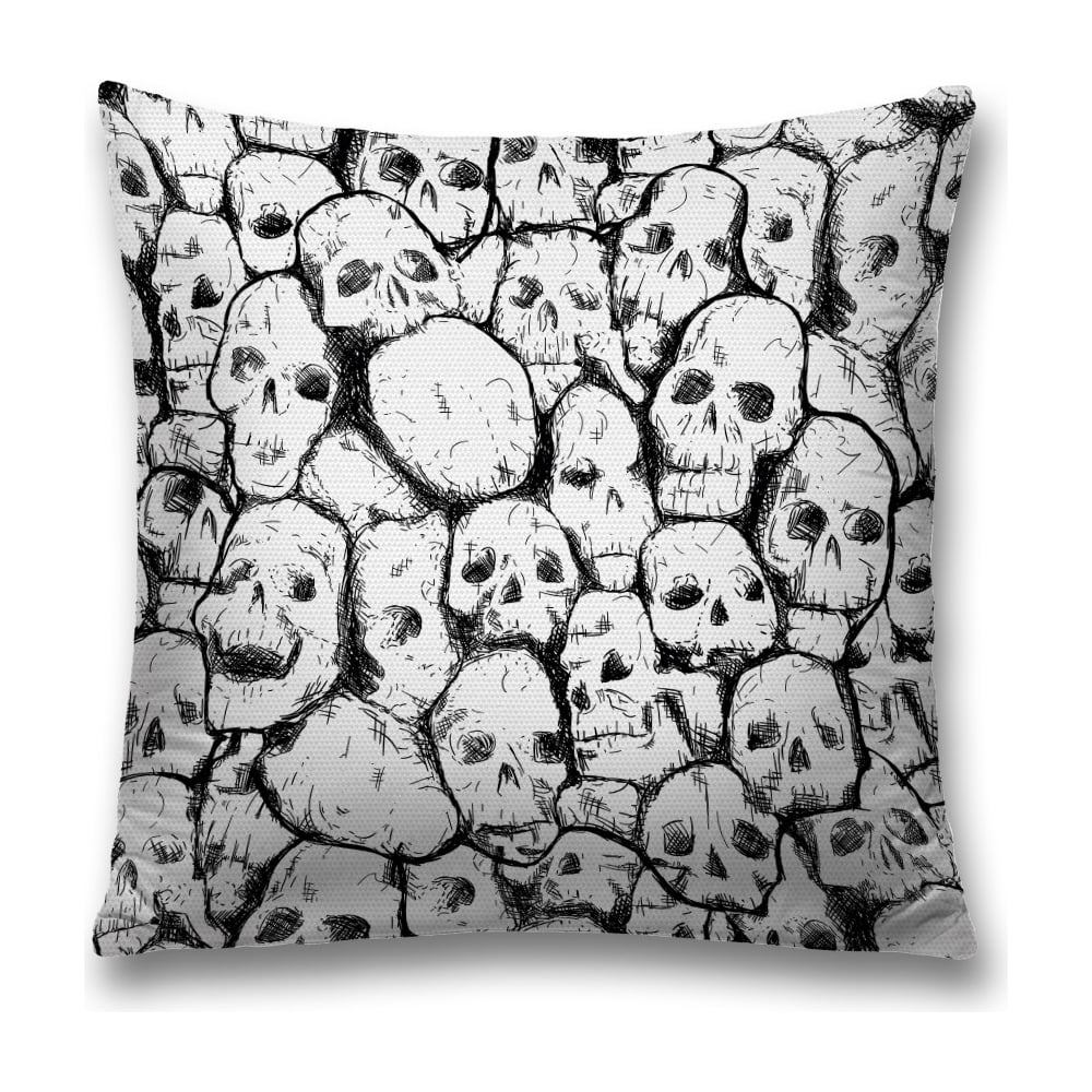 Изображение товара Декоративная наволочка JoyArty 45х45 см черно-белая с молнией