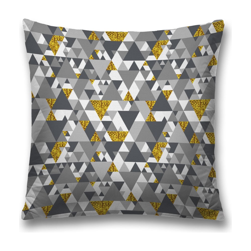 Изображение товара Декоративная наволочка JoyArty sl_34694 45х45 см серый желтый белый