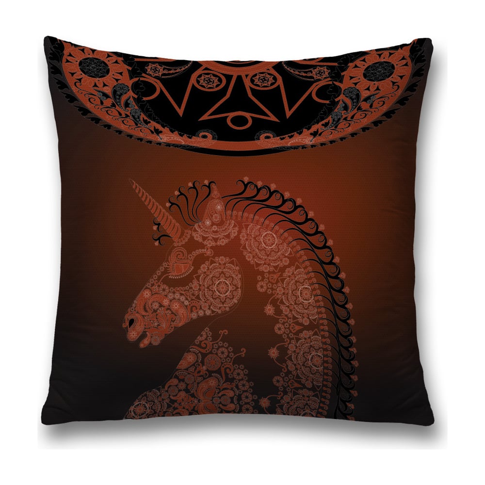 Изображение товара Декоративная наволочка JoyArty sl_19521 коричневая и черная