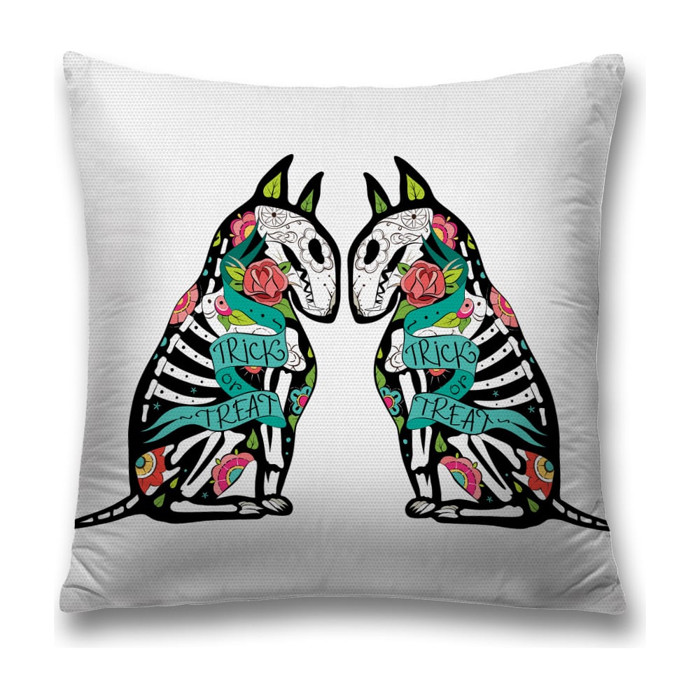 Изображение товара Декоративная наволочка JoyArty sl_19415 45х45 бирюзовая черная розовая