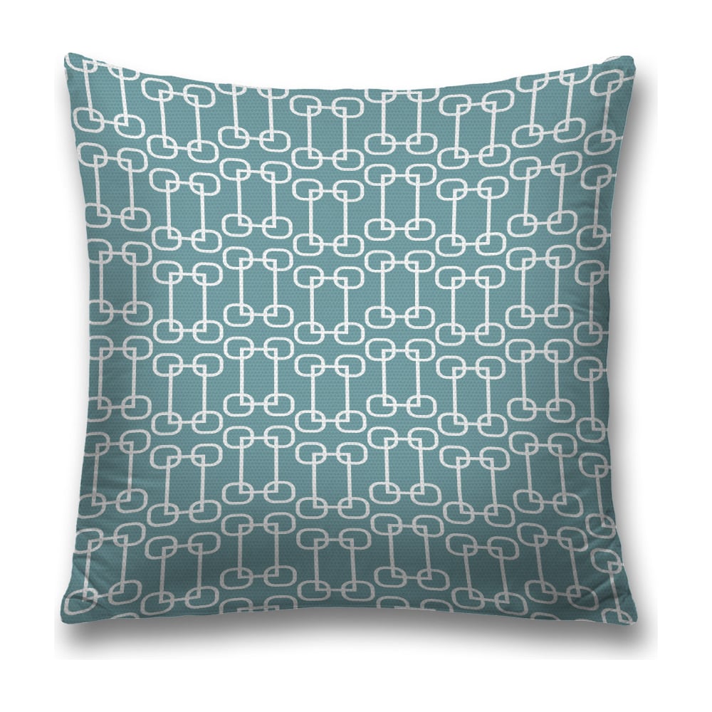 Изображение товара Декоративная наволочка JoyArty 45х45 бирюзовая голубая из полиэстера