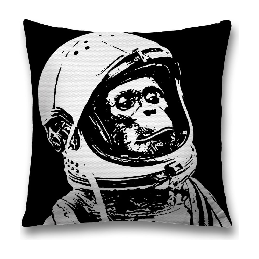 Изображение товара Декоративная наволочка JoyArty sl_19926, серый, черный, белый, 45х45 см