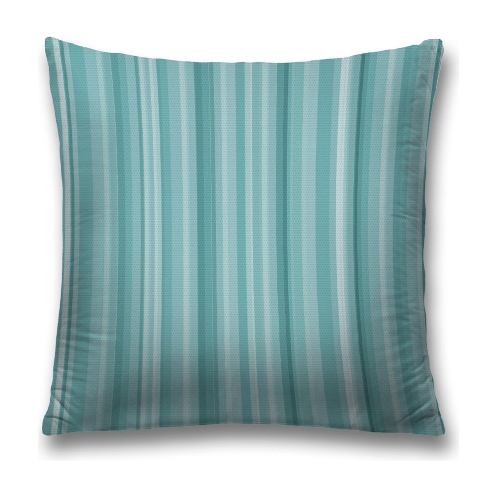 Изображение товара Декоративная наволочка JoyArty 45х45 см бирюзовая и белая с молнией