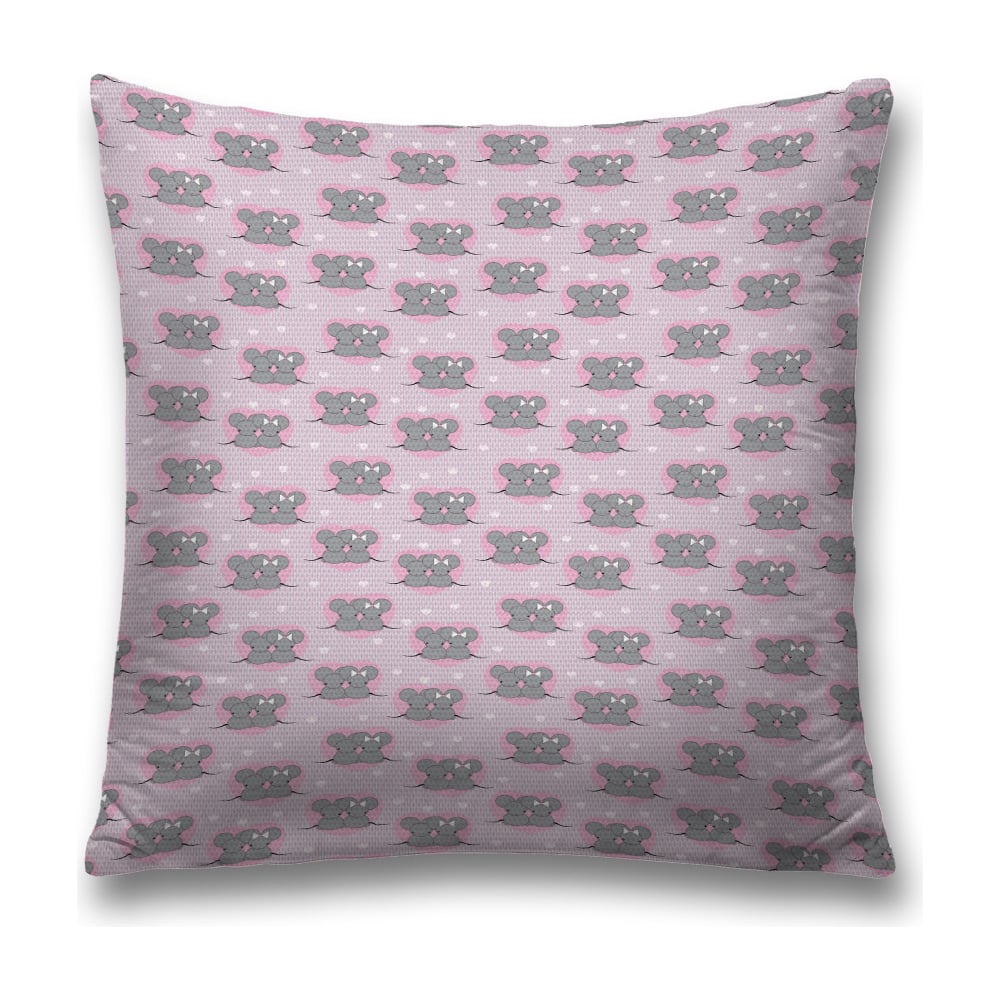 Изображение товара Декоративная наволочка JoyArty 45х45 см полиэстер розовая, с молнией