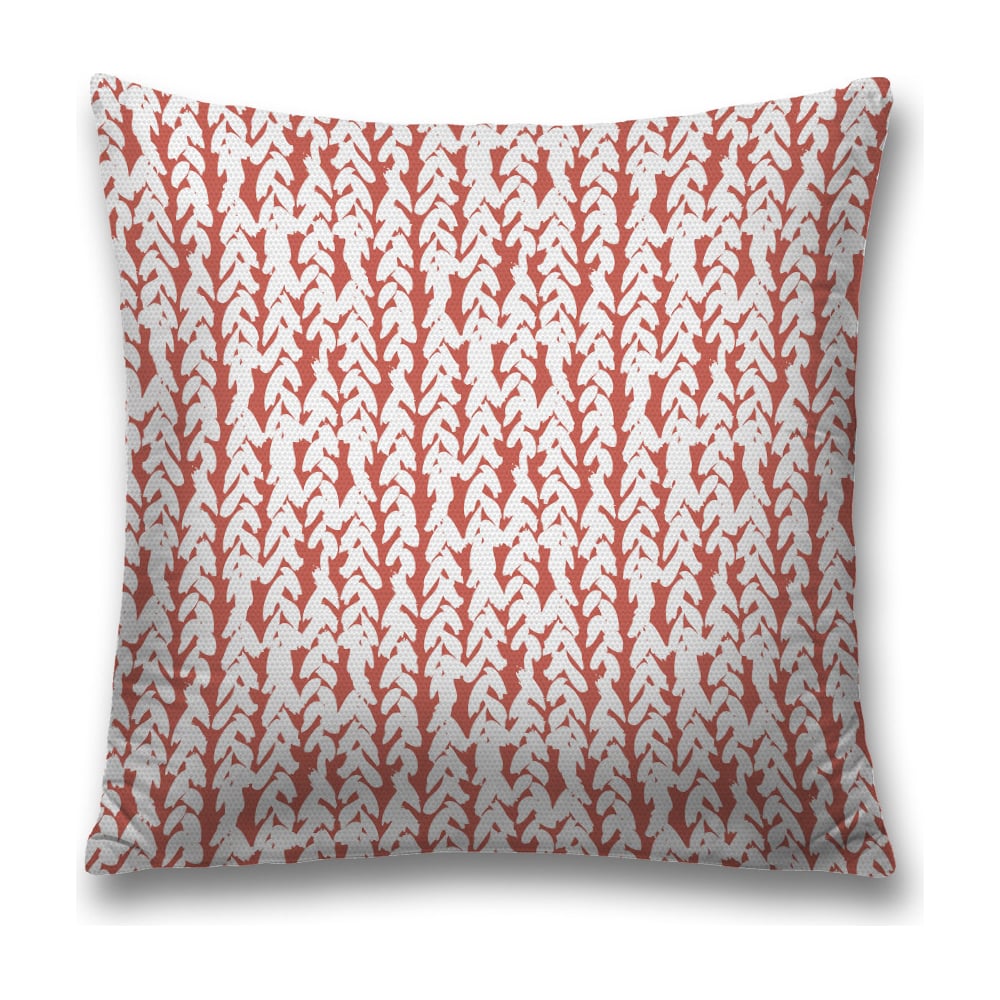 Изображение товара Декоративная наволочка JoyArty sl_35304 45х45 см полиэстер коралловый и белый