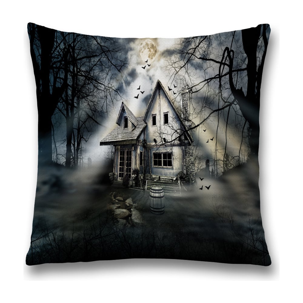 Изображение товара Декоративная наволочка JoyArty 45х45 см серый и белый полиэстер