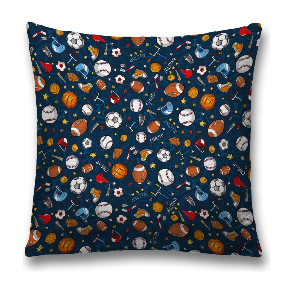 Изображение товара Декоративная наволочка JoyArty sl_50555 синий оранжевый белый 45х45