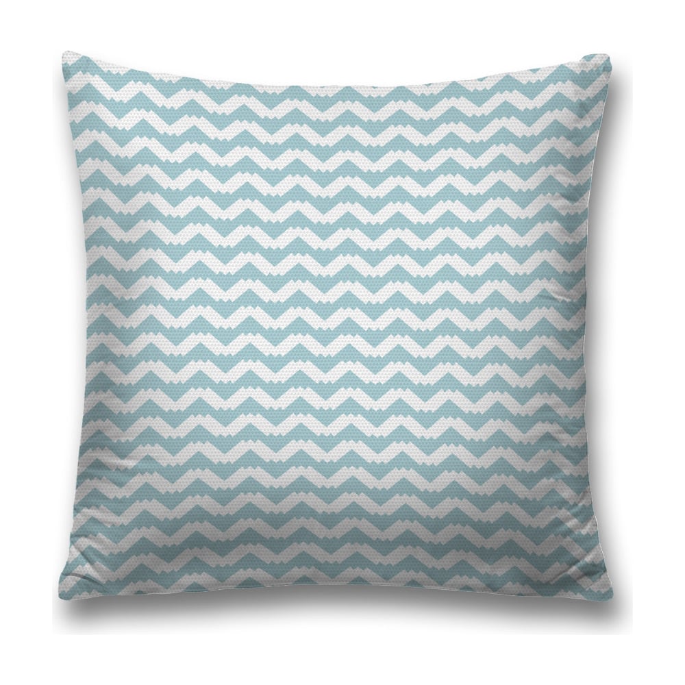 Изображение товара Декоративная наволочка JoyArty 45х45 см белая голубая полиэстер молния