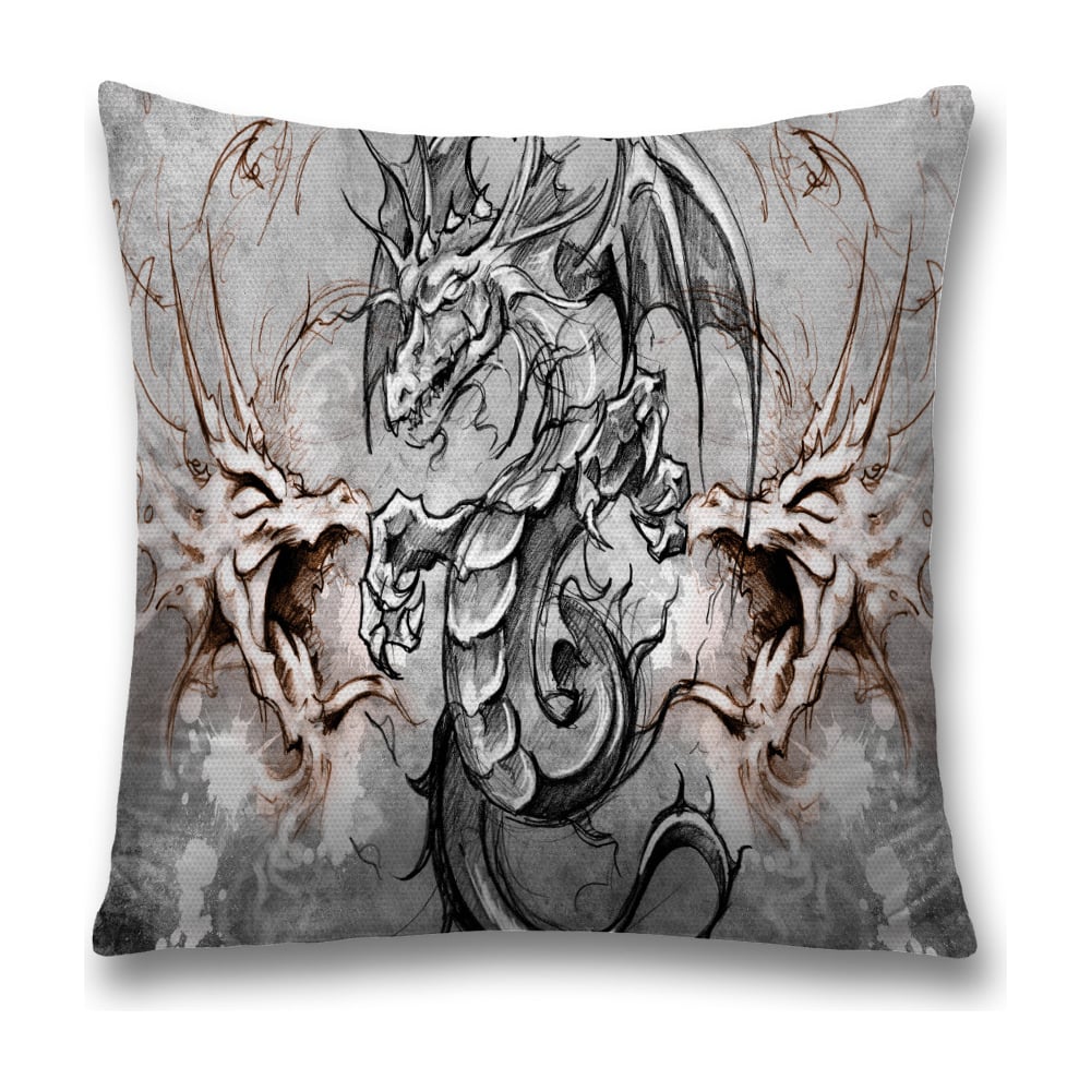 Изображение товара Декоративная наволочка JoyArty sl_36666 серый, темно-серый, белый