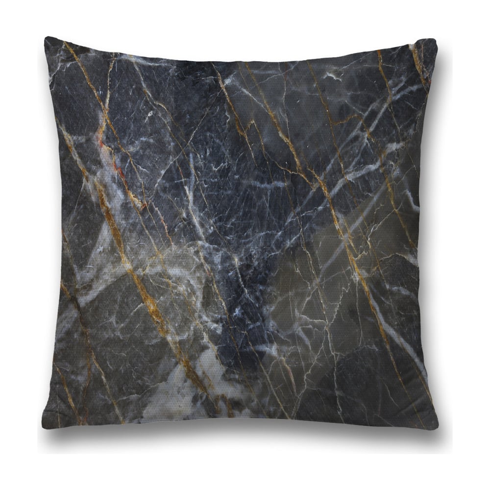 Изображение товара Декоративная наволочка JoyArty 45х45 см из полиэстера с молнией, серый и белый цвет