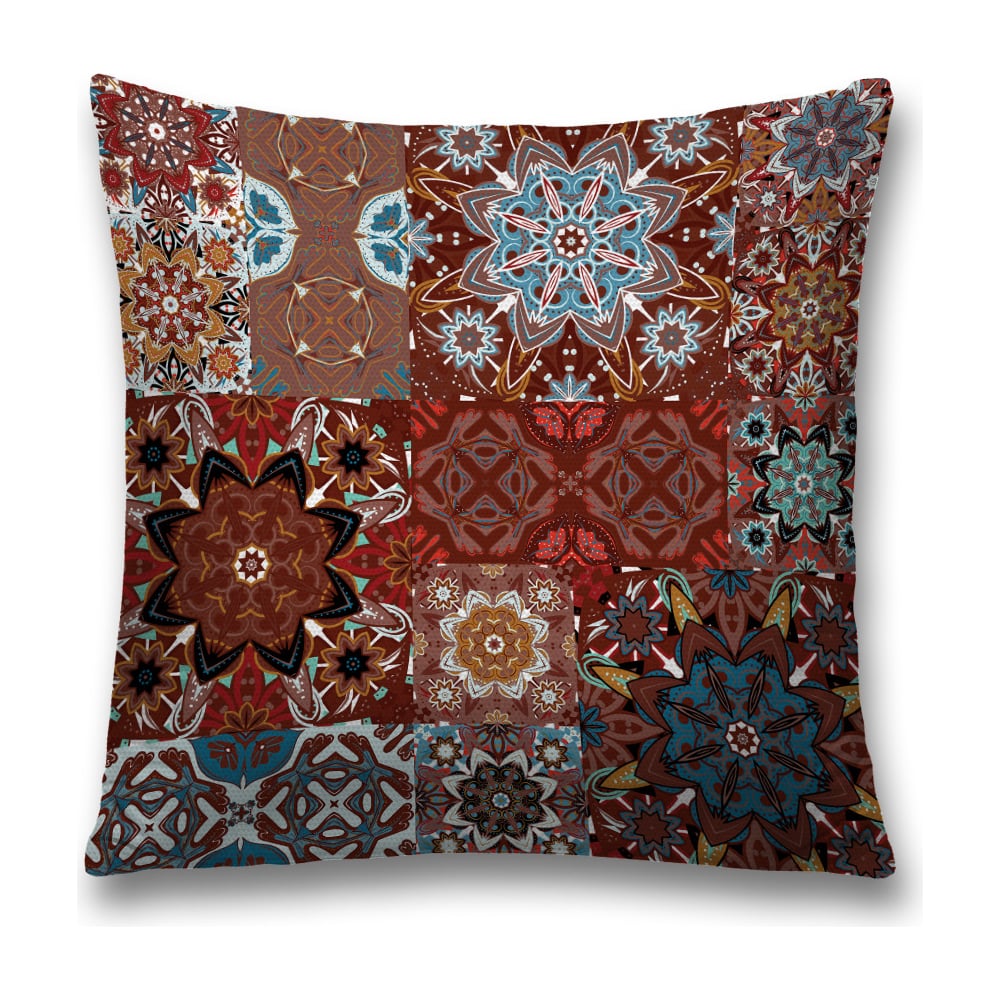 Изображение товара Декоративная наволочка JoyArty 45x45 см полиэстер коричневая черная голубая