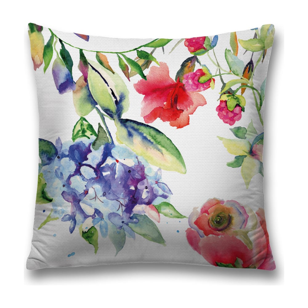 Изображение товара Декоративная наволочка JoyArty 45х45 см полиэстер красный зеленый синий