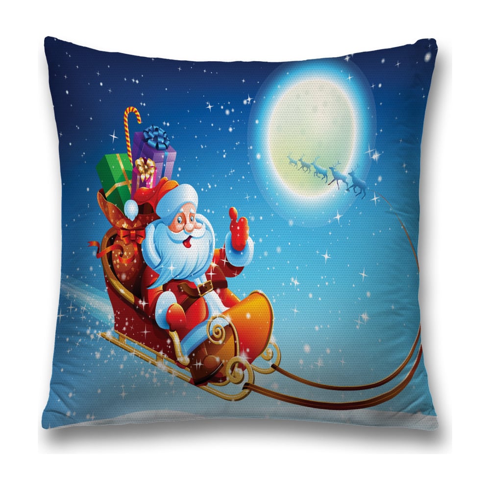 Изображение товара Декоративная наволочка JoyArty 45х45 см из полиэстера с молнией в трехцветной гамме