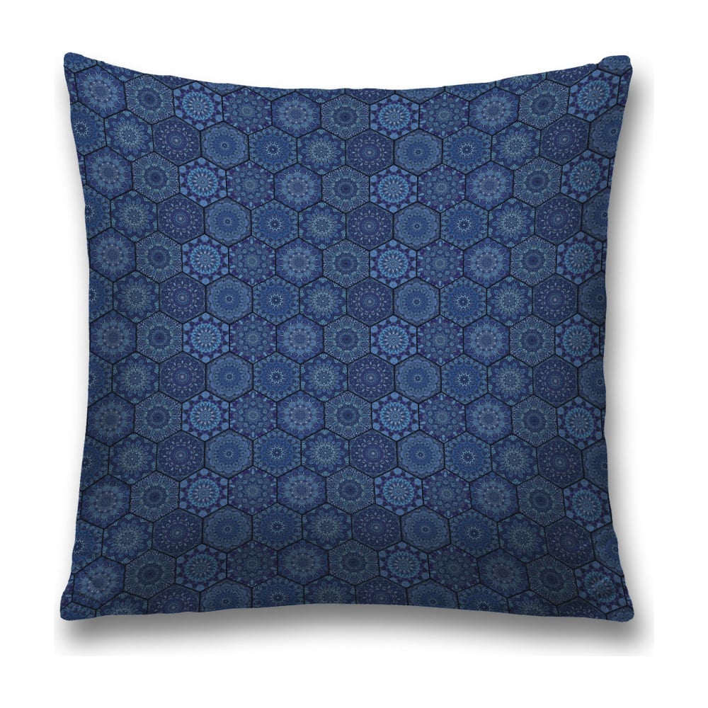 Изображение товара Декоративная наволочка JoyArty 45х45 голубая с синей молнией