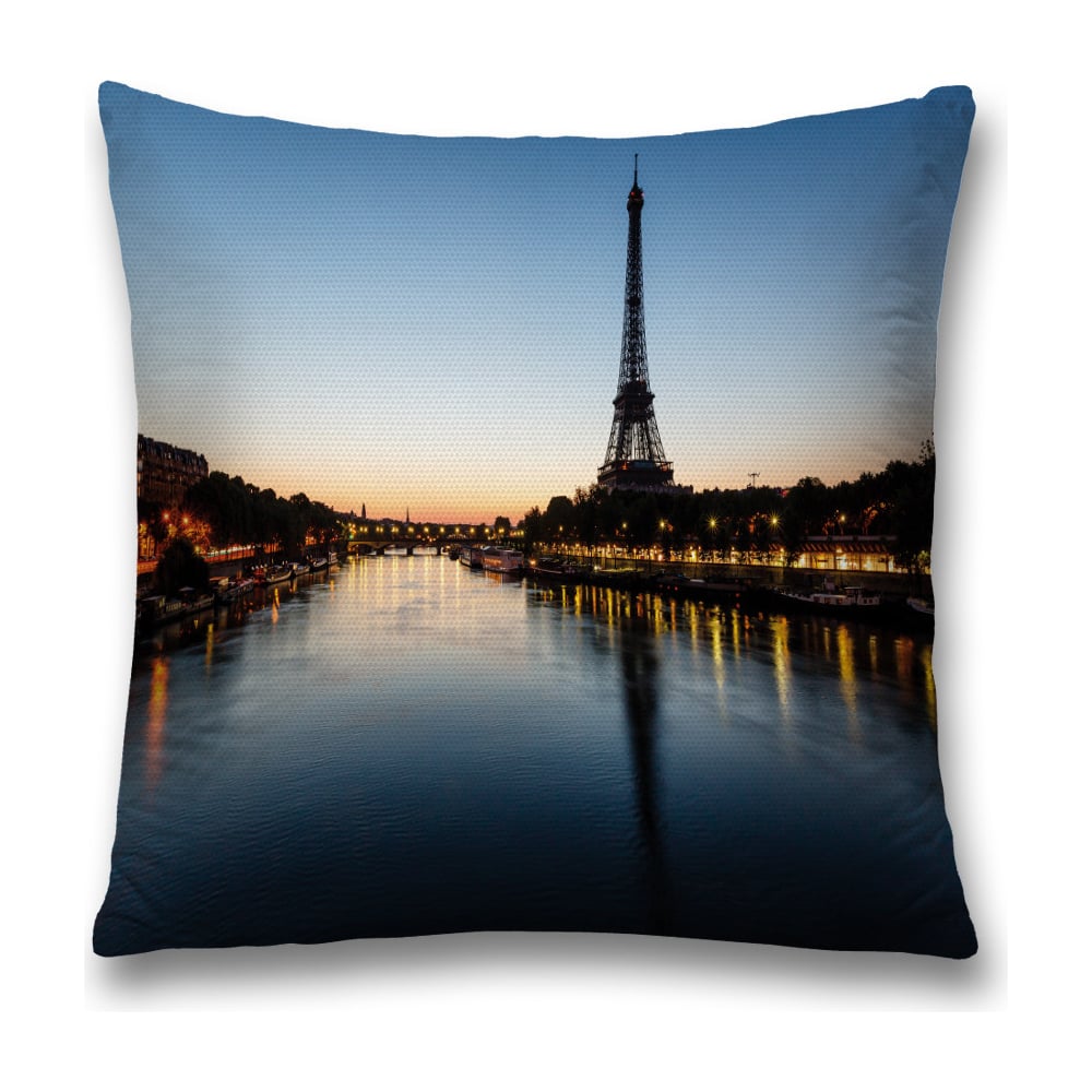 Изображение товара Декоративная наволочка JoyArty 45х45 см яркие цвета голубой оранжевый черный