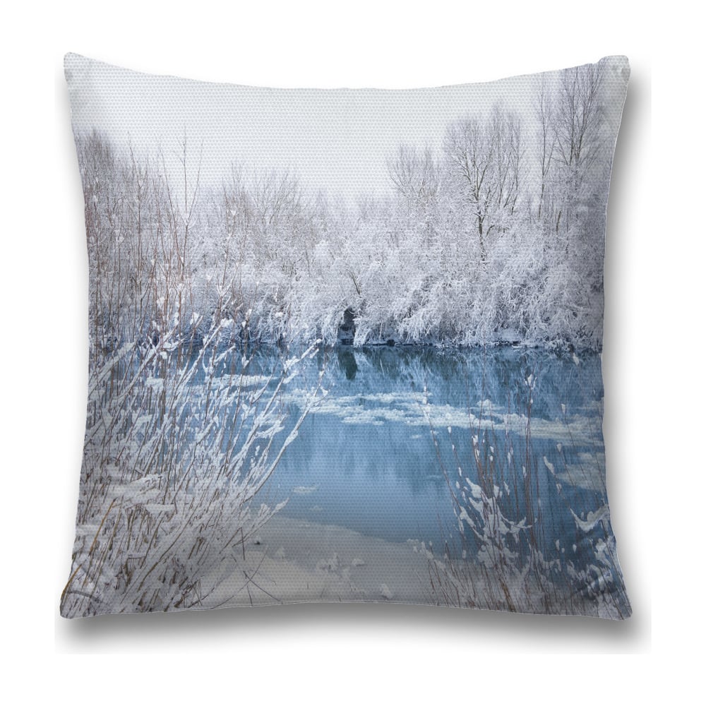 Изображение товара Декоративная наволочка JoyArty sl_18876 голубая, серый, черный