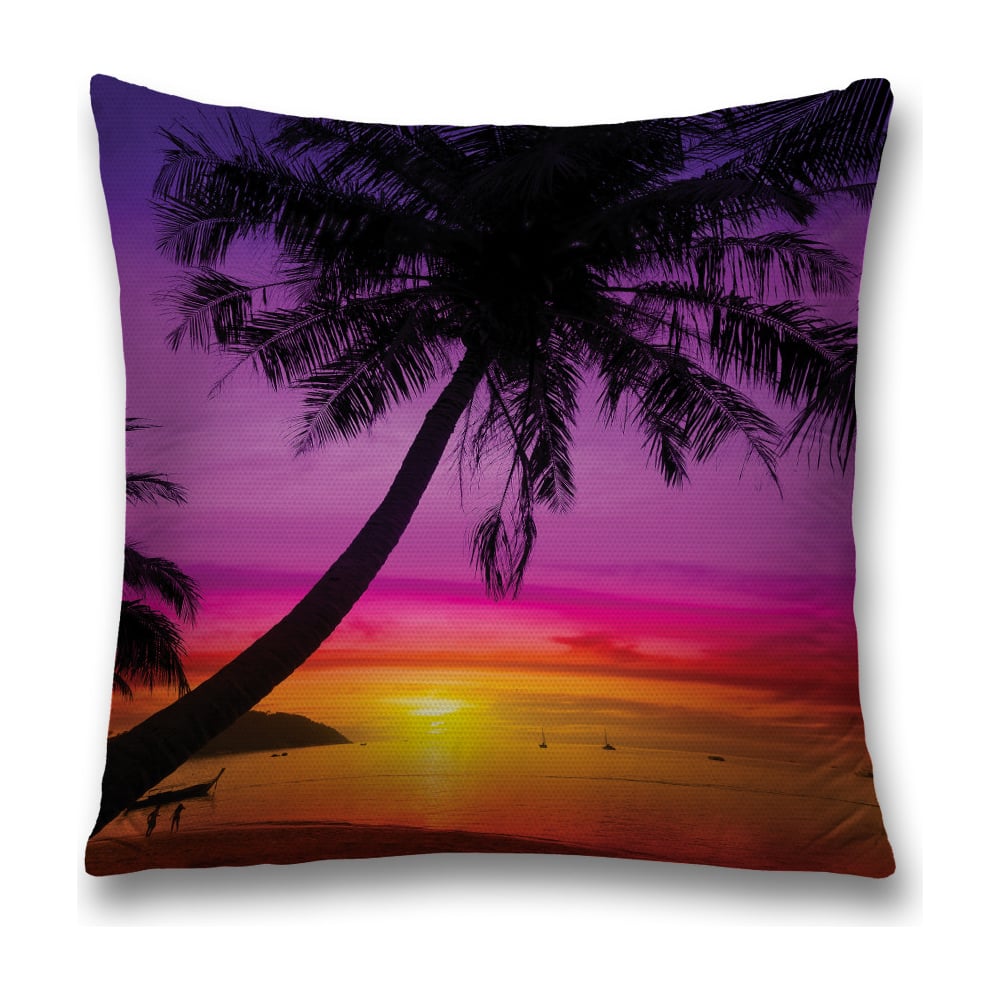 Изображение товара Декоративная наволочка JoyArty 45x45 см фиолетовая желтая полиэстер