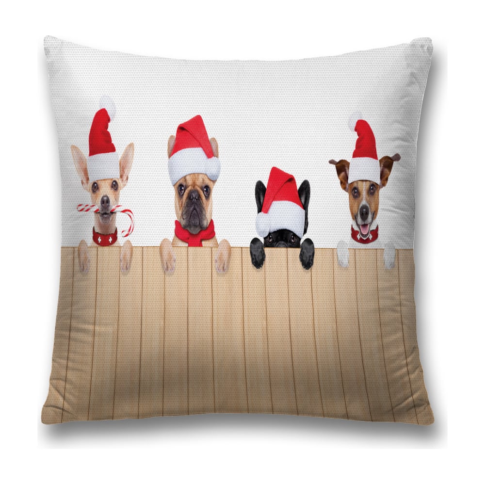 Изображение товара Декоративная наволочка JoyArty sl_20309 45x45 см красная и белая