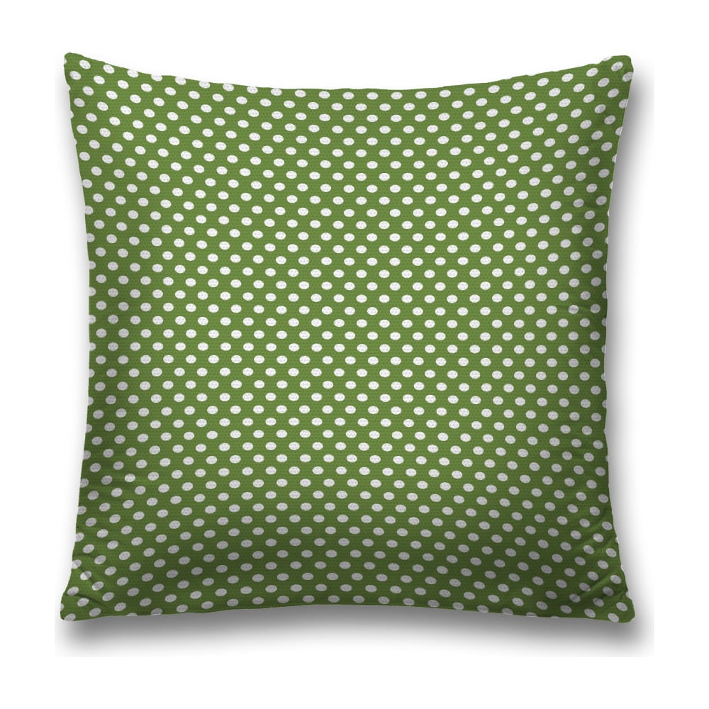 Изображение товара Декоративная наволочка JoyArty 45х45 см полиэстер зеленая с белым молнией