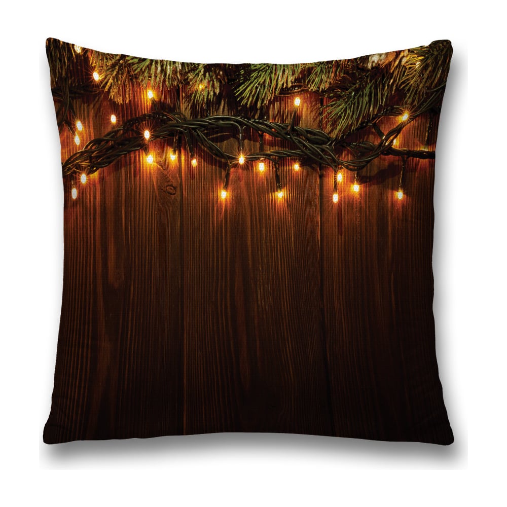 Изображение товара Декоративная наволочка JoyArty 45x45 см коричневый зеленый полиэстер