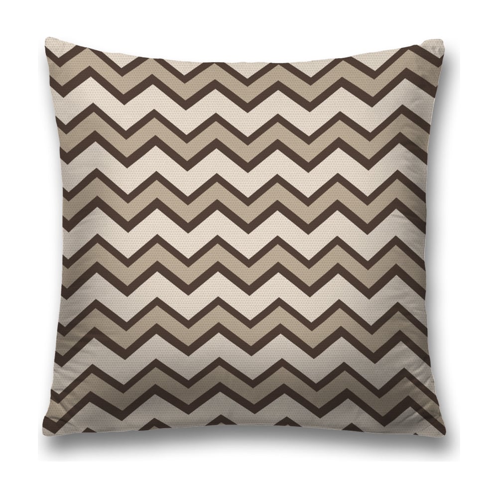 Изображение товара Декоративная наволочка JoyArty 45х45 см из полиэстера коричнево-бежевый дизайн