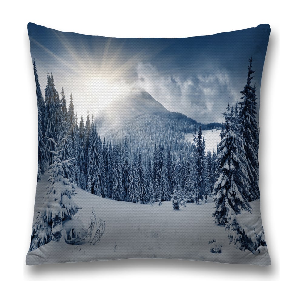 Изображение товара Декоративная наволочка JoyArty sl_18887 45х45 см черный серый белый полиэстер