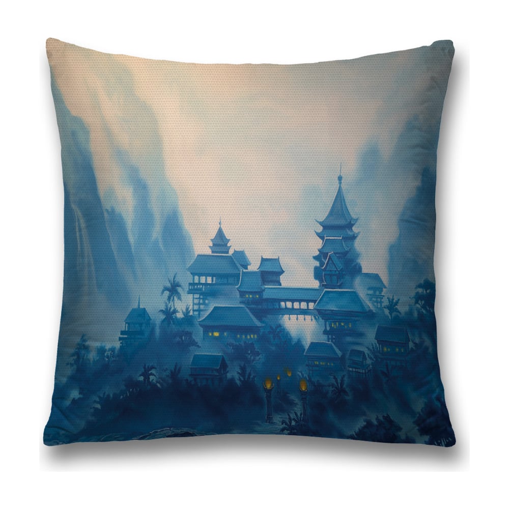 Изображение товара Декоративная наволочка JoyArty sl_20634 45х45 см голубой и белый полиэстер