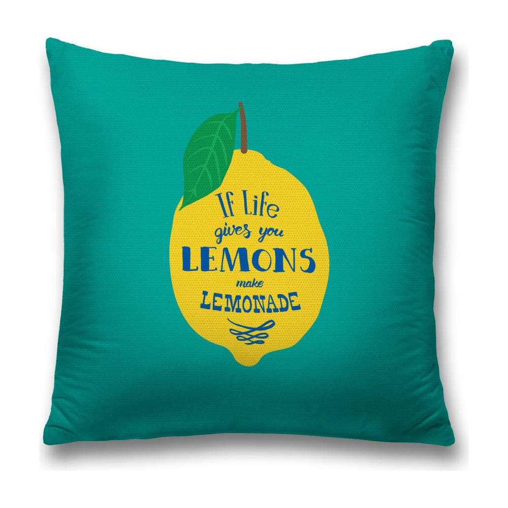 Изображение товара Декоративная наволочка JoyArty sl_53255 бирюзовая и синяя 45x45 см