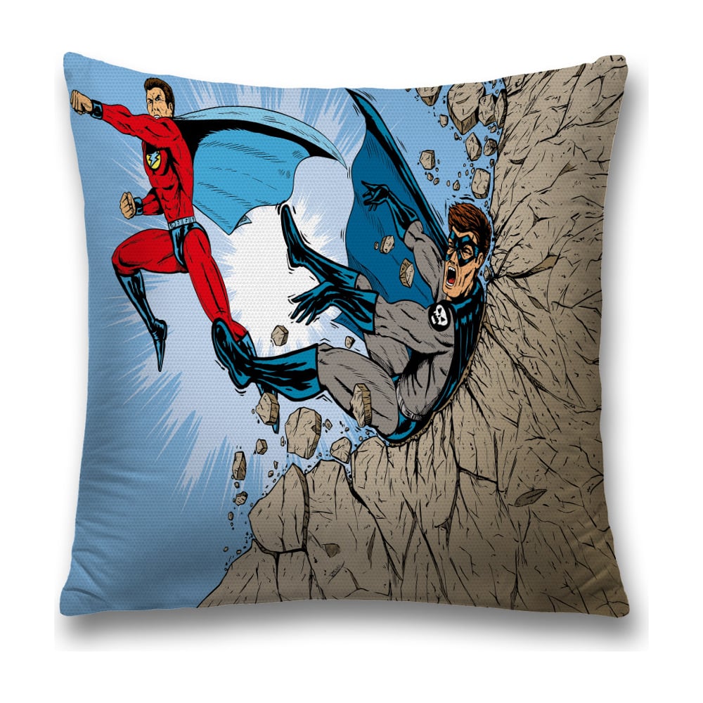 Изображение товара Декоративная наволочка JoyArty sl_38701 45x45 см полиэстер молния черный красный голубой