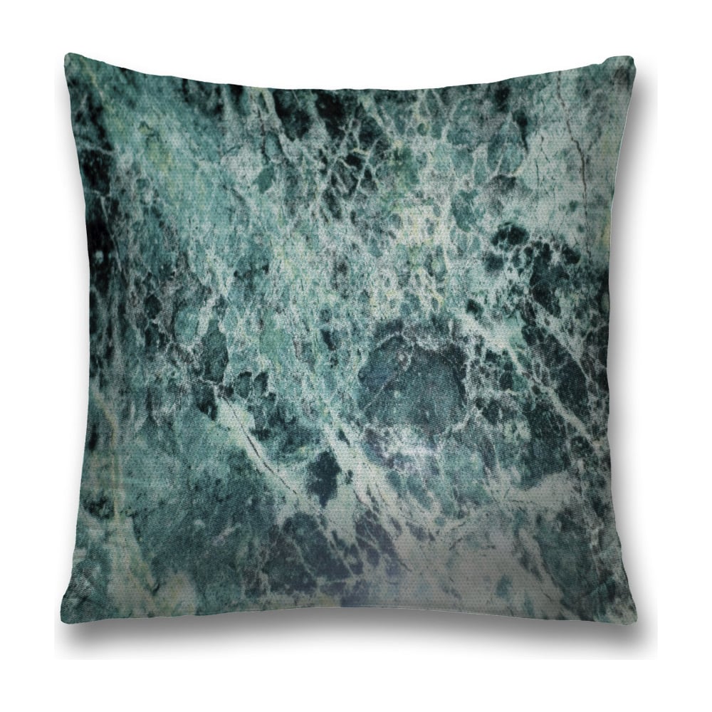 Изображение товара Декоративная наволочка JoyArty 45х45 см из полиэстера с молнией, цвет бирюзовый, черный, серый