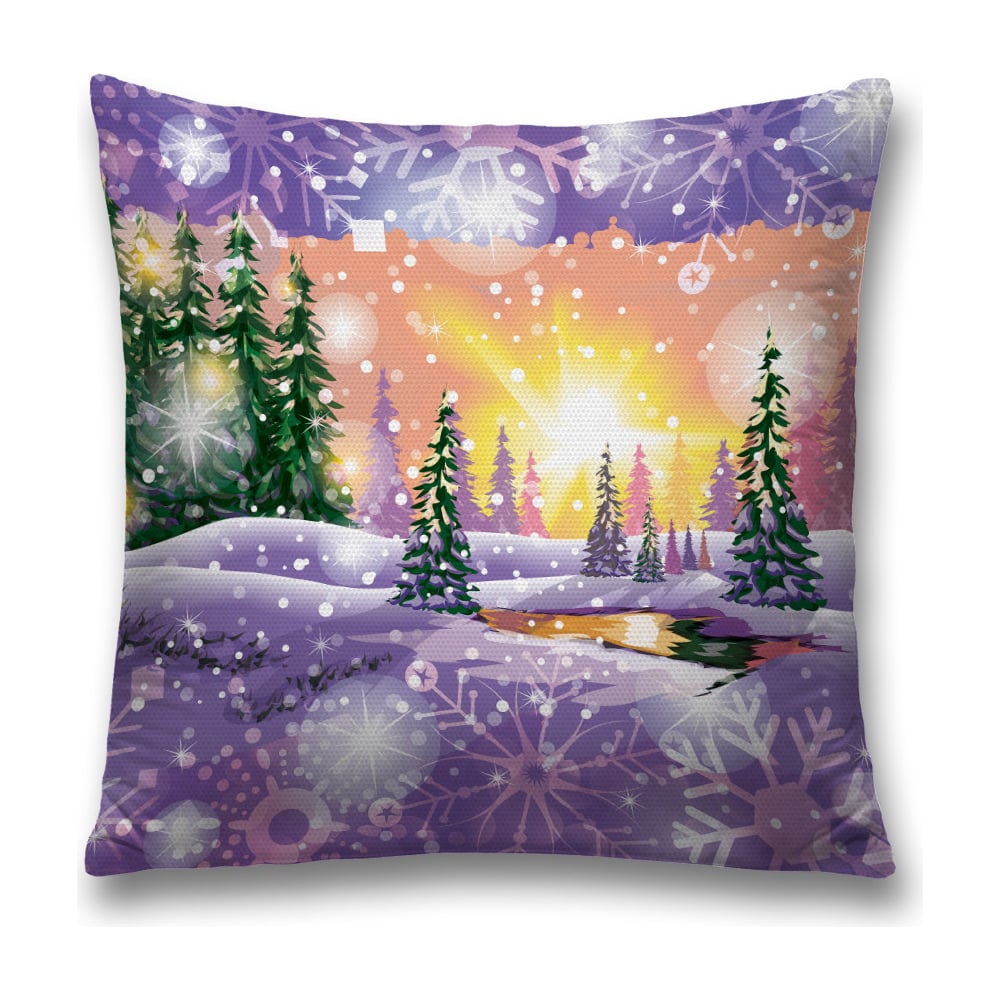 Изображение товара Декоративная наволочка JoyArty 45х45 см молния яркие цвета