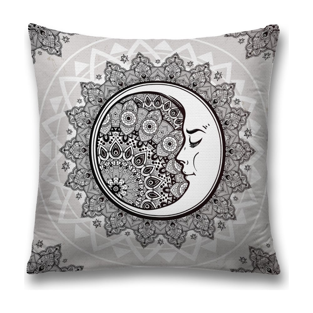 Изображение товара Декоративная наволочка JoyArty sl_17336 черно-белая 45х45 см